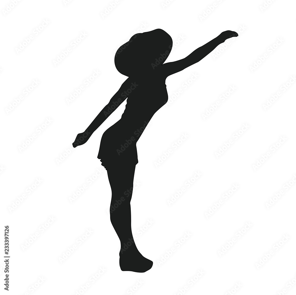 Women silhouette. Vector illustration.