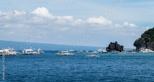 Boats near apo island © vincent
