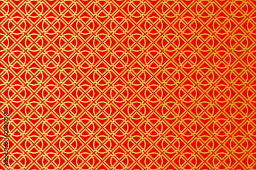 Red and Gold geometric pattern
