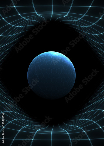space curvature illustration