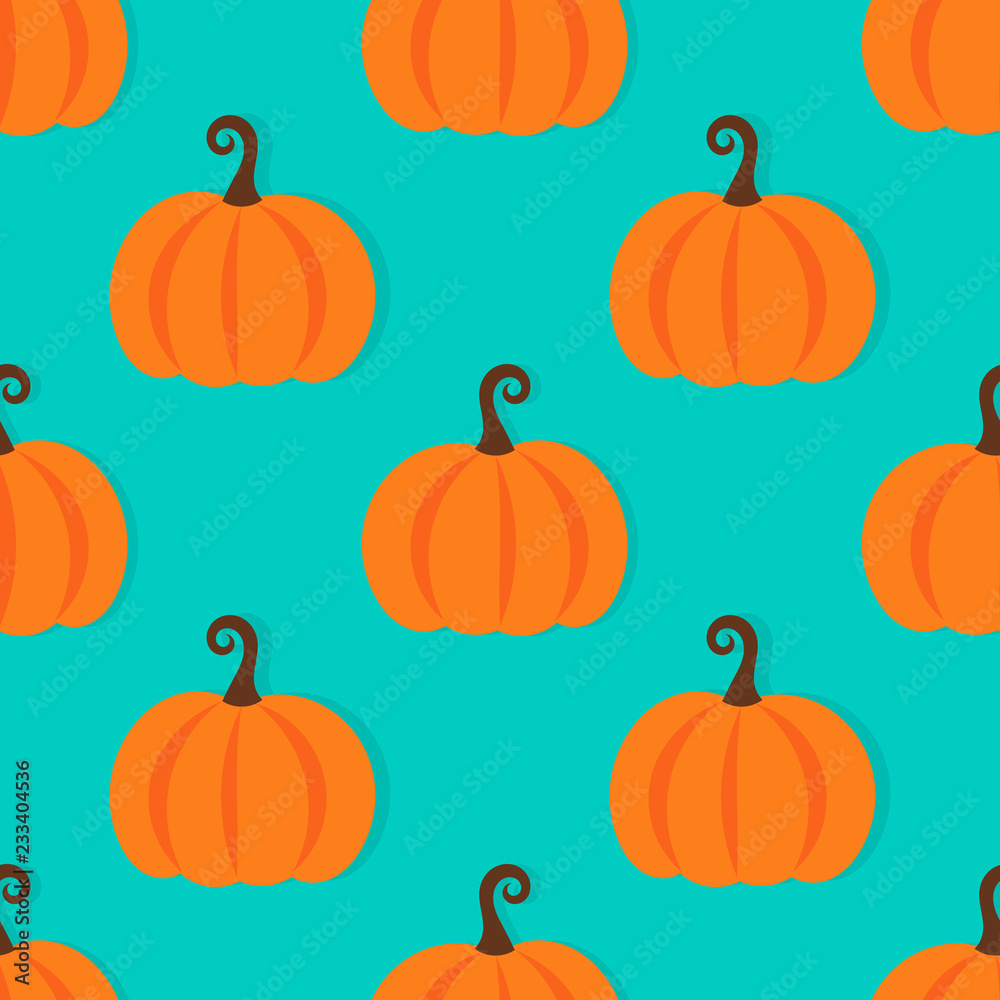 Orange pumpkins on blue background Orange pumpkins on blue background