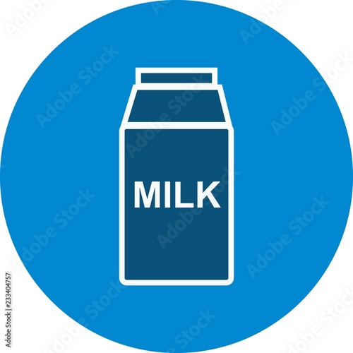 Milk Food Glyph Circle Icon