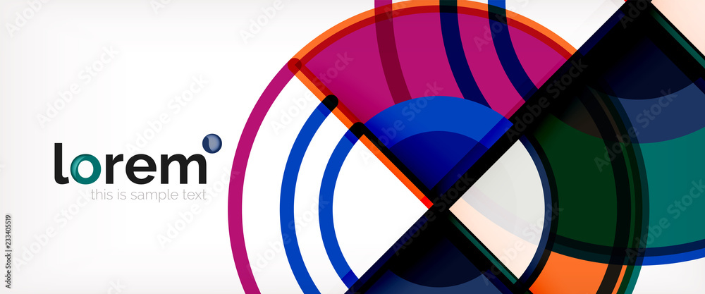 Fototapeta premium Vector abstract colorful circles background