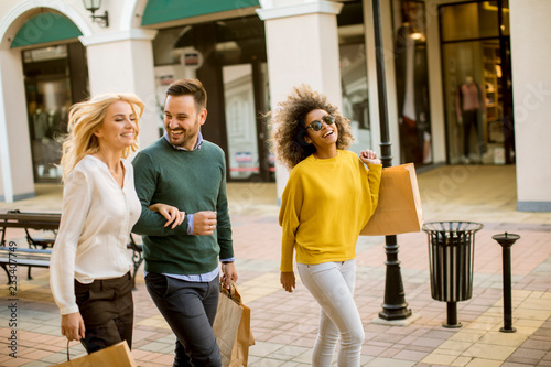 Young multiracial people in...