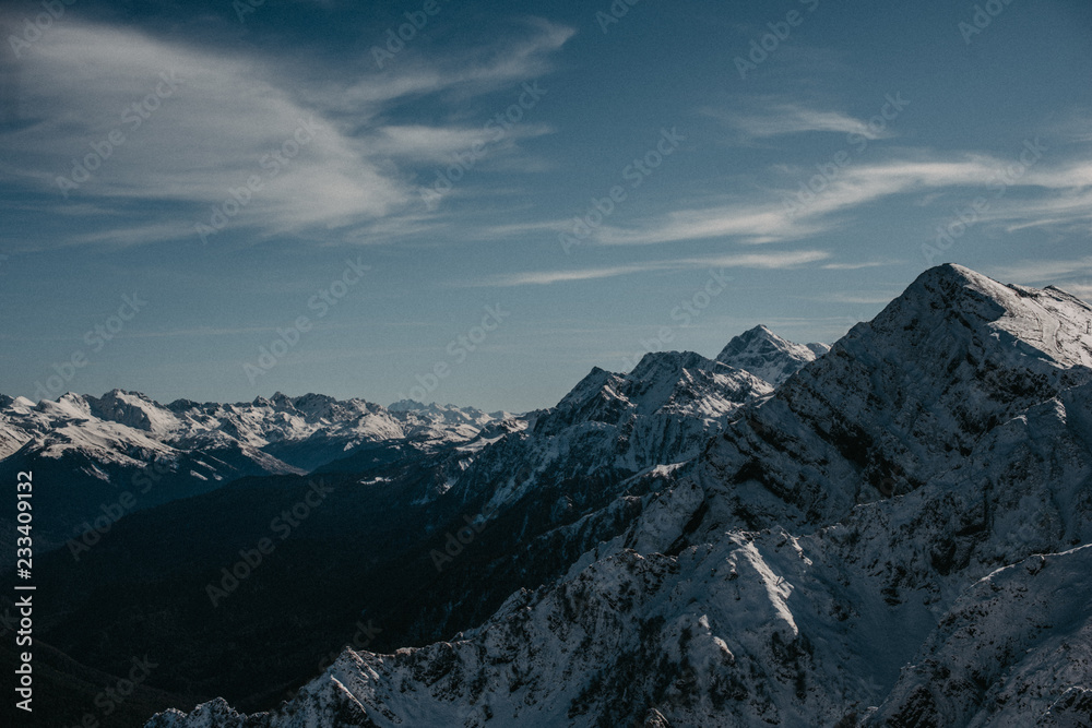 aerial view of mountains