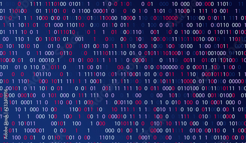 Vector Illustration. Background with digital elements. System electronic code