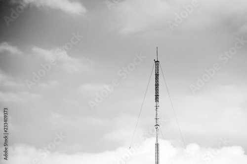 Telecommunication tower Antenna - monochrome © sema_srinouljan