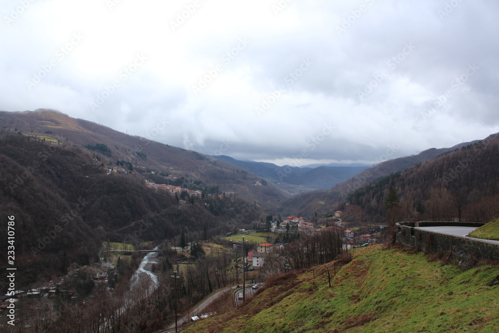 Tuscany mountain landscape