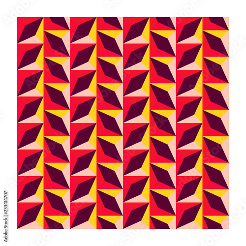 Arte stile rombi poligoni grafica design moderno illustrazione concetto colorato astratto texture geometrico sfondo mosaico mattonella decorazione tessile stampa stoffa tappezzeria vettoriale elemento