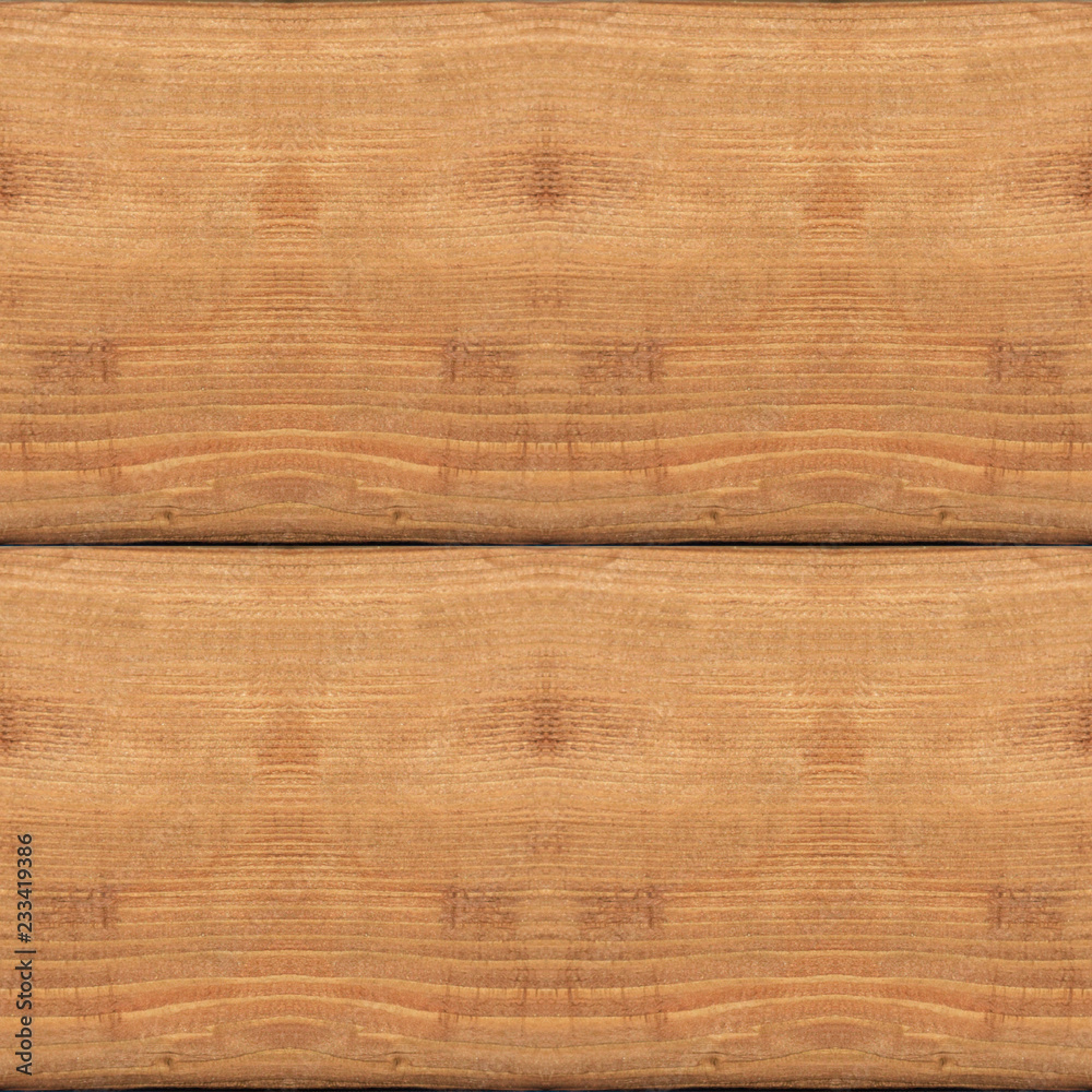 Fototapeta premium Seamless pattern of textured wooden plank wall with bark