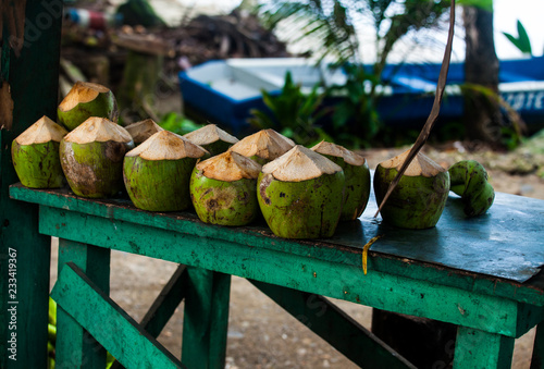 Fototapeta Naklejka Na Ścianę i Meble -  Tropical fruits in Costa Rica at the Caribbean