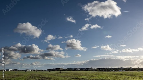 A A cloudscape Timelapse made at Tempelhofer Feld, the former Templehof Airport in Berlin.