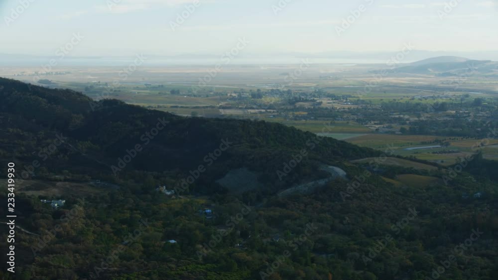 Aerial view scorched landscape wildfire disaster California USA Aerial view scorched landscape wildfire disaster California USA