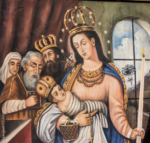 Virgen Santa María pintura religiosa