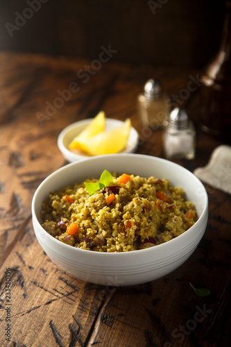 Cauliflower couscous with other vegetables