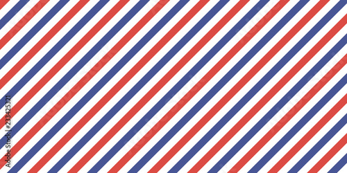 7507822 Classic retro background diagonal stripes red blue color, vector color stripes flag, airmail photo
