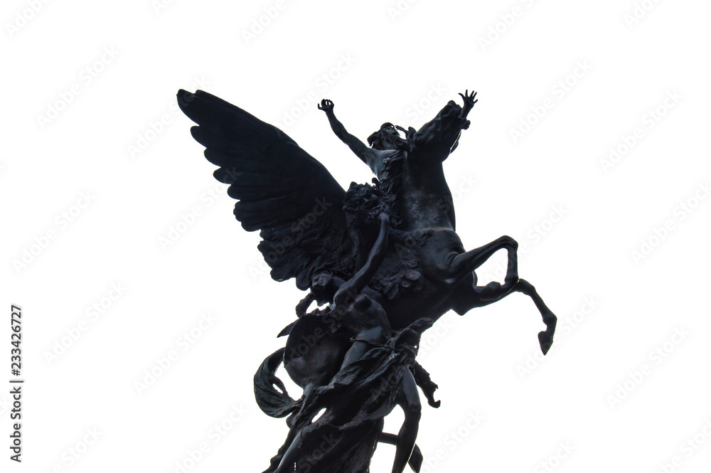 Fototapeta premium Escultura de pegaso en Bellas Artes CDMX