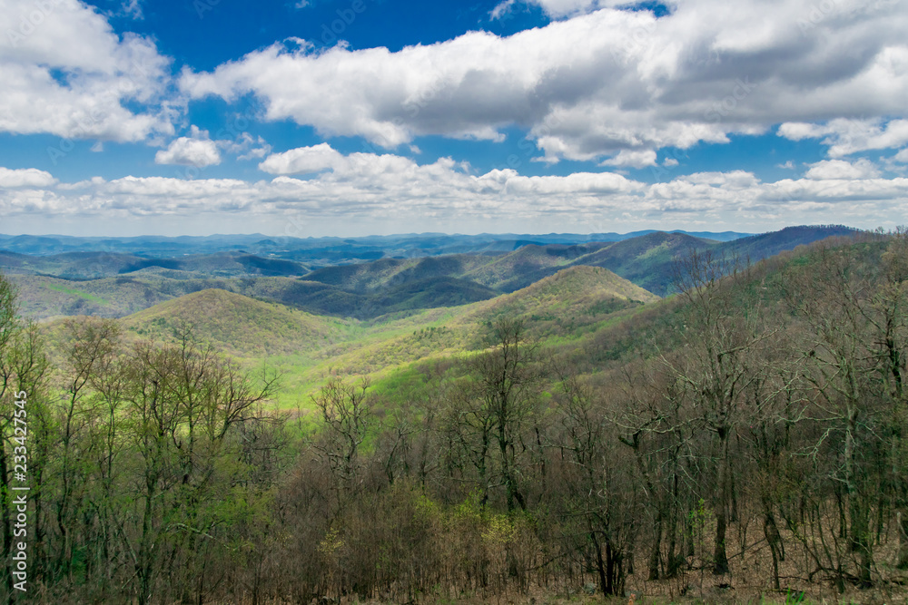 you can see forever in the blue ridge mountains
