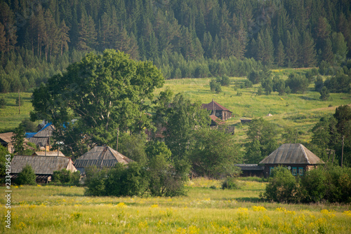 rural landscape of Russian Ural