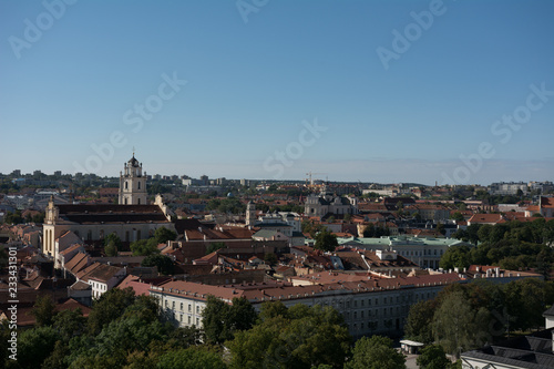 Vilnius city view panorama