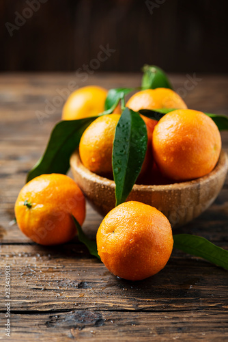 Fresh sweet mandarins