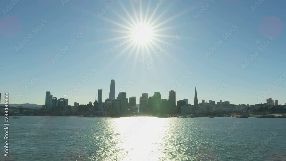 Aerial overhead city view of skyscrapers San Francisco Aerial overhead city view of skyscrapers San Francisco