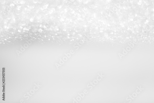 Blurred of Silver foil effect make many bokeh for abstract background