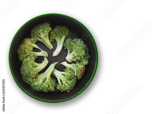 broccoli in pot