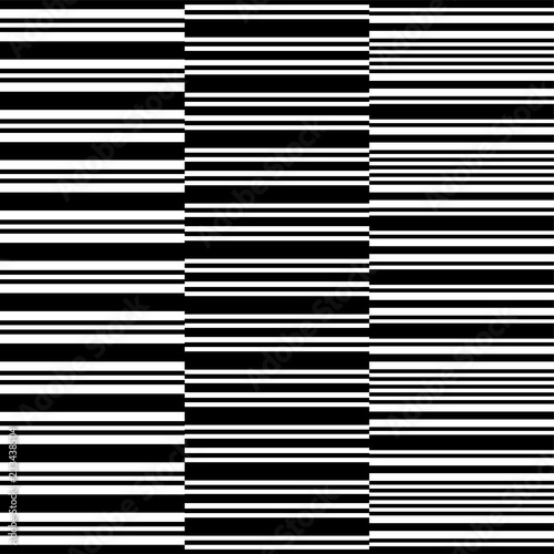 Seamless irregularly stripes black and white background