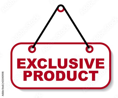 red vector banner exclusive product