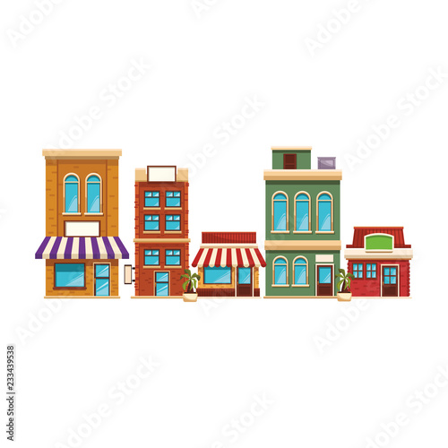 store building cartoon