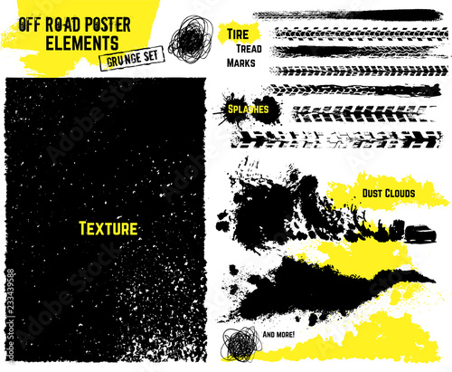 7509140 Off-road poster elements