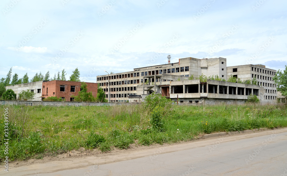 The abandoned optical-mechanical plant. Rybinsk, Yaroslavl region