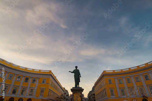 Monument to Duc de Richelieu in Odessa photo