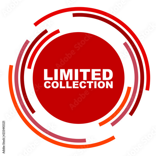 red vector banner limited colection