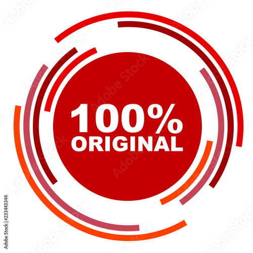 red vector banner 100% original