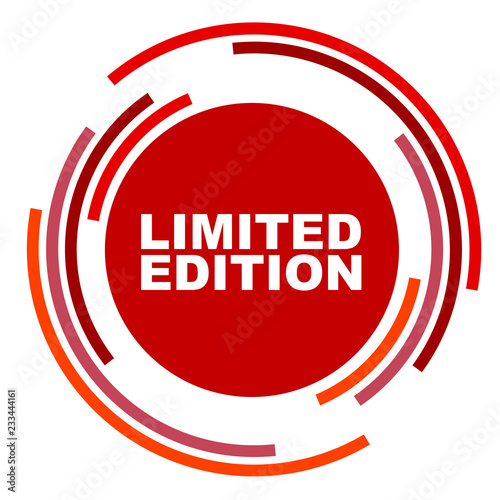 red vector banner limited edition