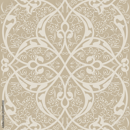 Iznik tile seamless pattern...