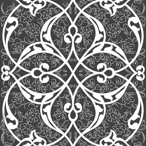 Iznik tile seamless pattern...