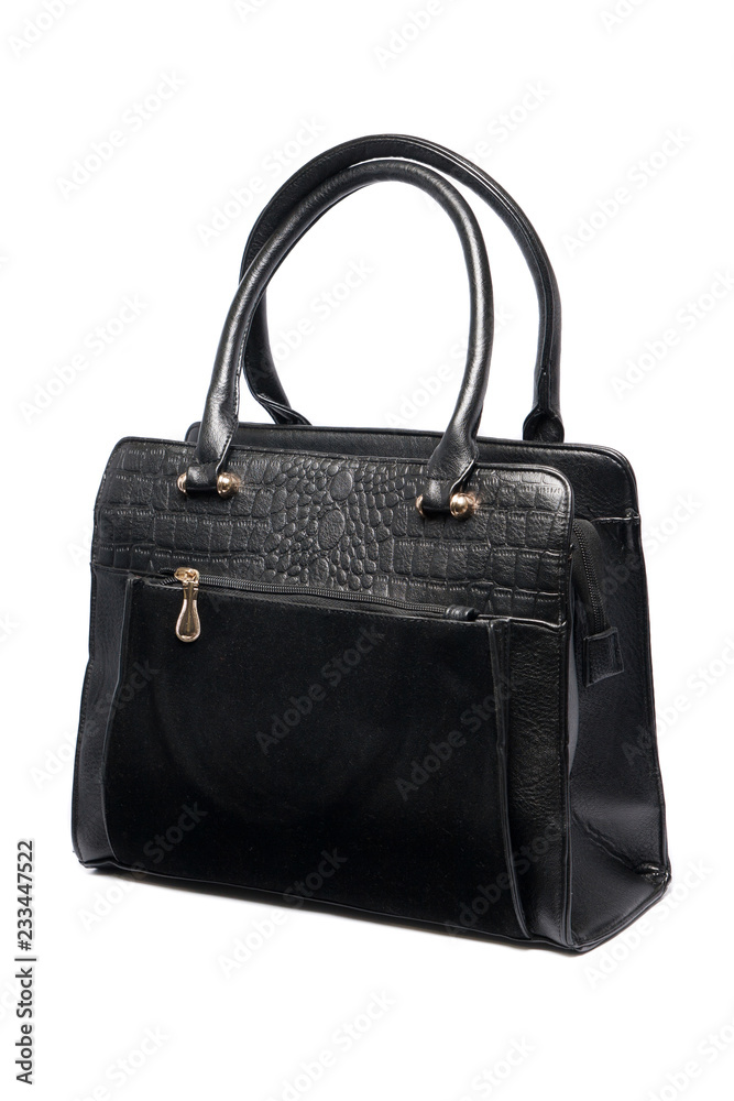 Lady's bag isolated on white