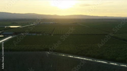 Aerial view Governor Edmund G Brown aqueduct California photo