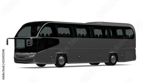 Coach Bus Isolated