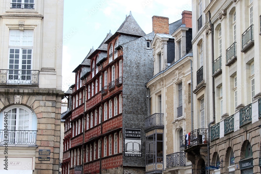 Fototapeta premium Ville de Rennes - Ile et Vilaine - Bretagne