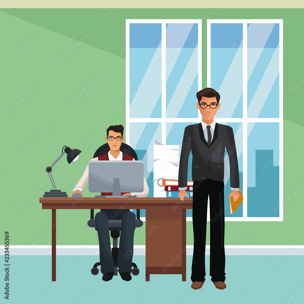 Executive business coworkers Executive business coworkers