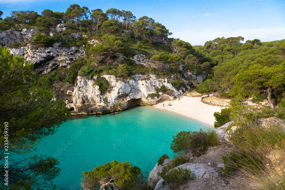 Cala en Turqueta (Turqueta Beach) in Menorca, Spain