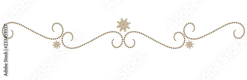 Christmas garlands with sil...