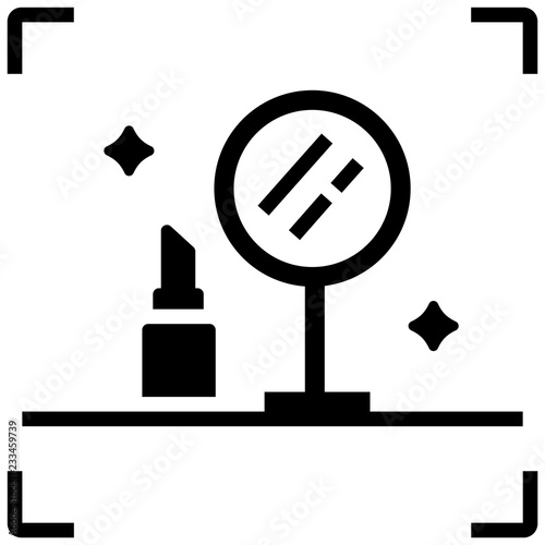 Beauty blogger content Solid illustration