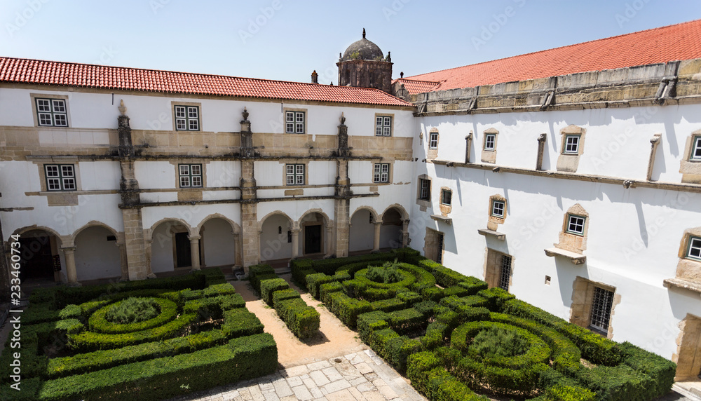 The Ravens Cloister and its garden at the Convent of Christ