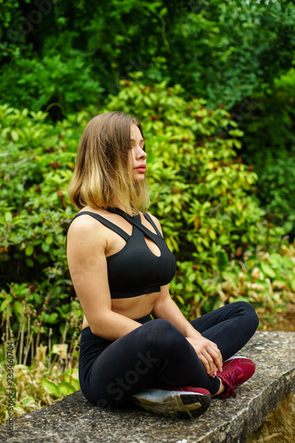 Woman Relaxing In Nature