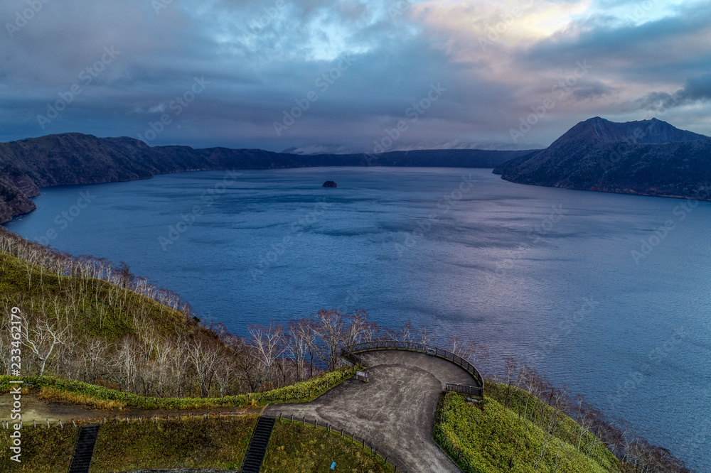 Obraz premium 摩周湖の空撮